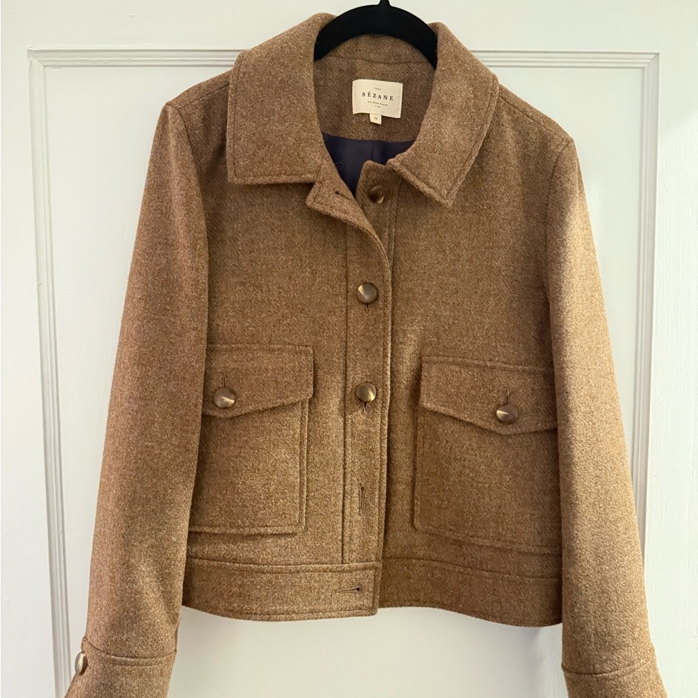 Sezane Brown Utility Jacket